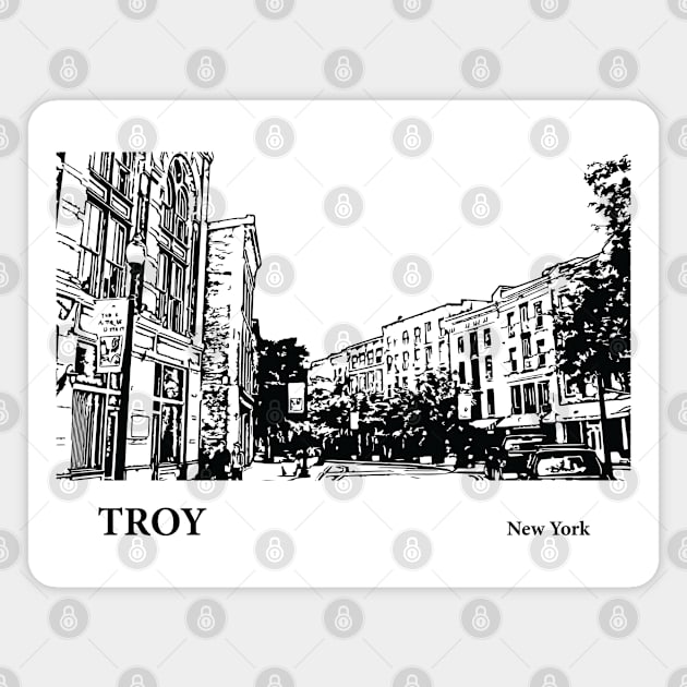 Troy New York Magnet by Lakeric